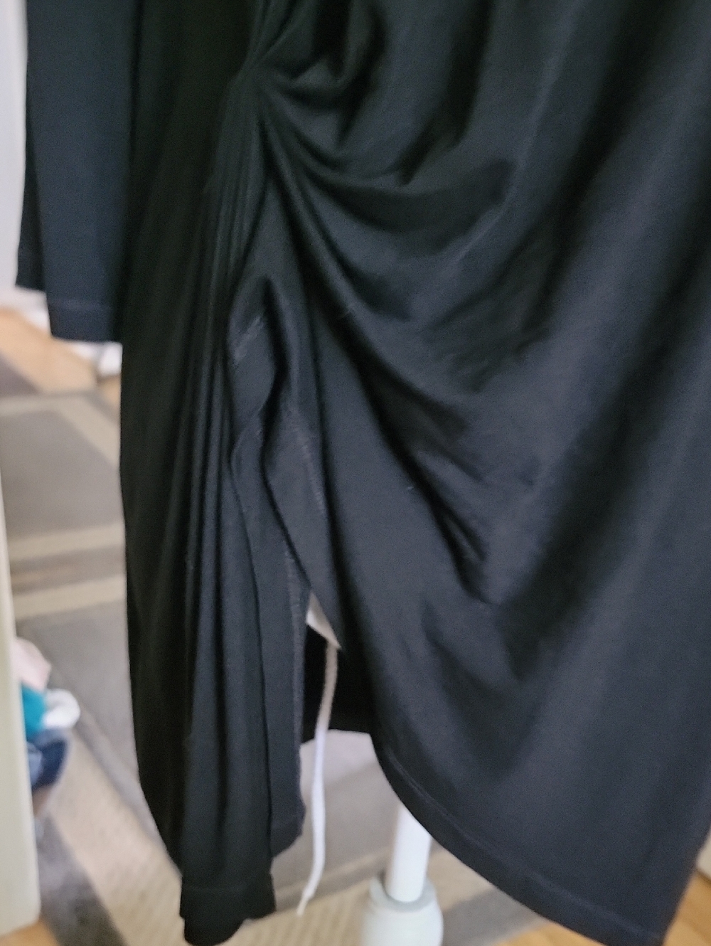 Patrizia Luca Black Draped Tunic Top - Picture 2 of 8